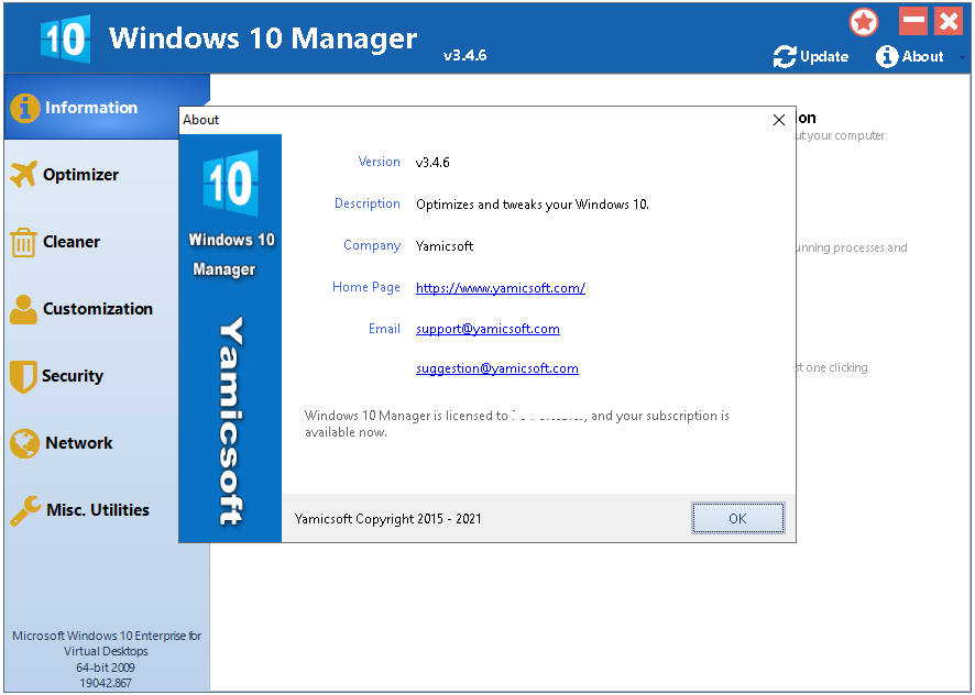 Windows 10 Manager Serial Key