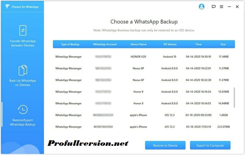 iTransor for WhatsApp Free Download