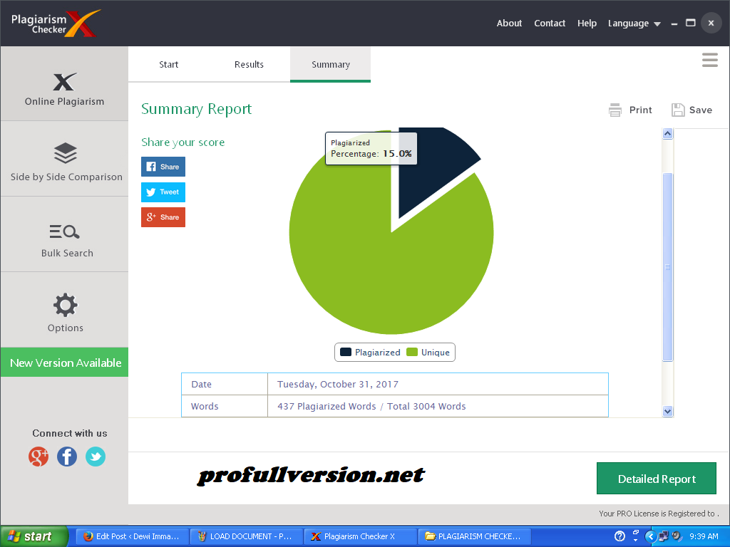 Plagiarism Checker X License Key